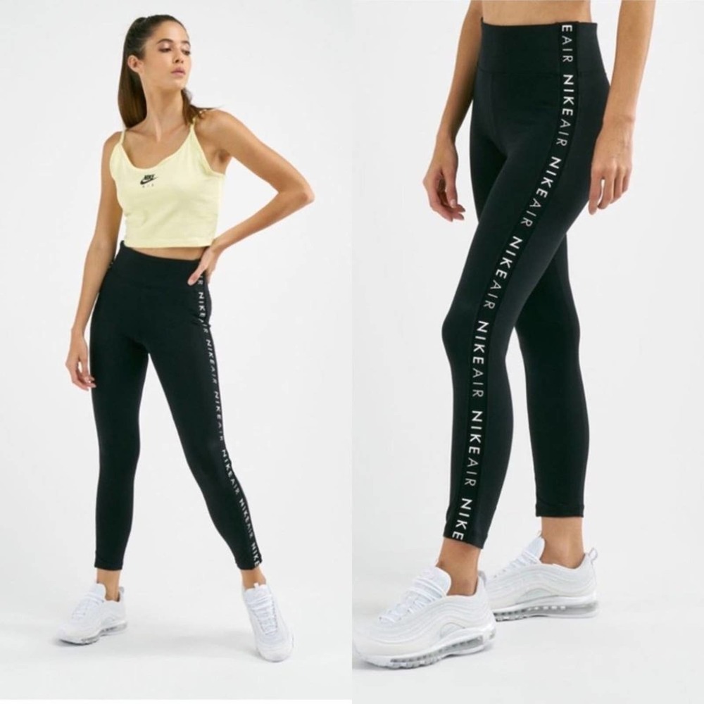 NWOT Nike Air Tape Leggings in Black Size: X-Small workout tights gym legging